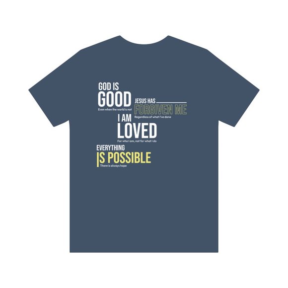 Unisex Vintage Navy Truths of the Gospel  Triblend Tee - Picture 2 of 3
